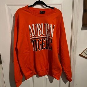 Auburn Tigers Women's Orange Crew Neck Sweater